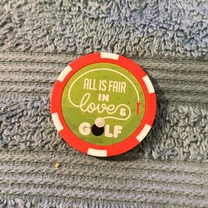 Red and Green Golf marker Poker Chip